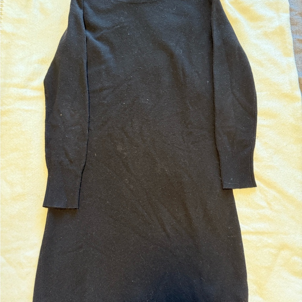 J CREW CASHMERE BLACK SWEATER DRESS! 🖤